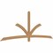 Ekena Millwork Davenport Timber Gable Bracket, Western Red Cedar, 108"W x 40"H x 1 1/2"D x 3 1/2"F, 9/12 Pitch GBW108X40X0204DAV00SWR - alternate 5